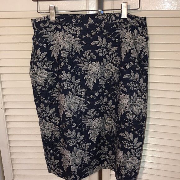 Made in France 🇫🇷 Rodier Cotton Skirt Suit Double Button Leaf Toile Pattern - Picture 13 of 17